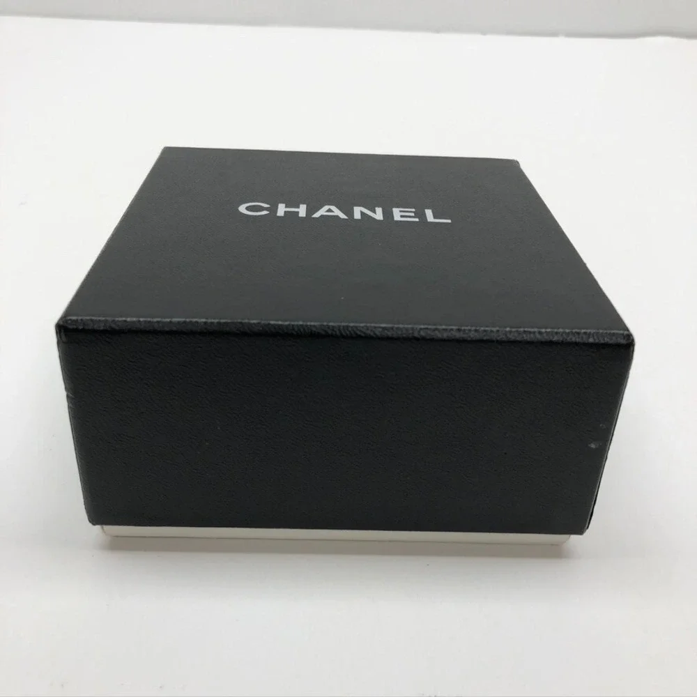 Authentic Chanel Gift Box Black‎ Empty Storage Shopping Small 4.5x4.25x2.25